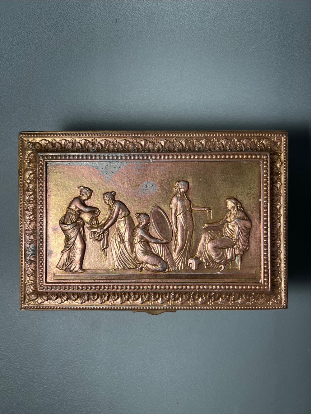 Jennings Brothers Brass Trinket Box